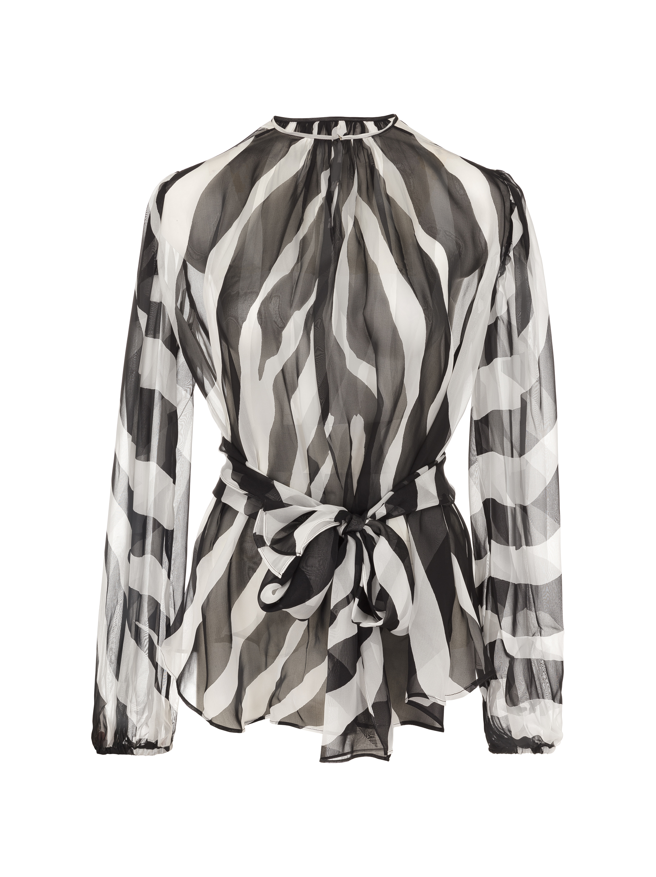 Dolce Gabbana женское Zebra print chiffon blouse купить за 825000 тг