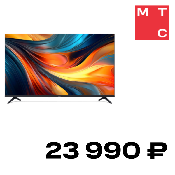 Телевизор Xiaomi, TV A 43" FHD 2026 Черный
Телевизор Xiaomi, TV A 43" FHD 2026 Черный