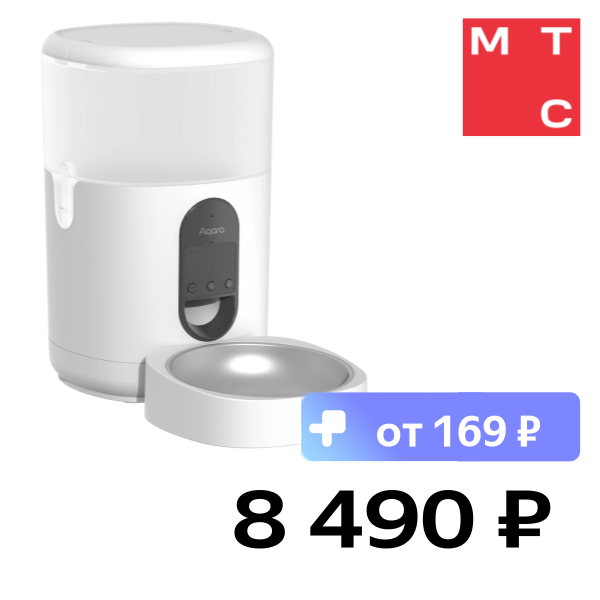 Умная автоматическая кормушка Aqara, Smart Pet Feeder C1 Белая (PETC1-M01)
Умная автоматическая кормушка Aqara, Smart Pet Feeder C1 Белая (PETC1-M01)