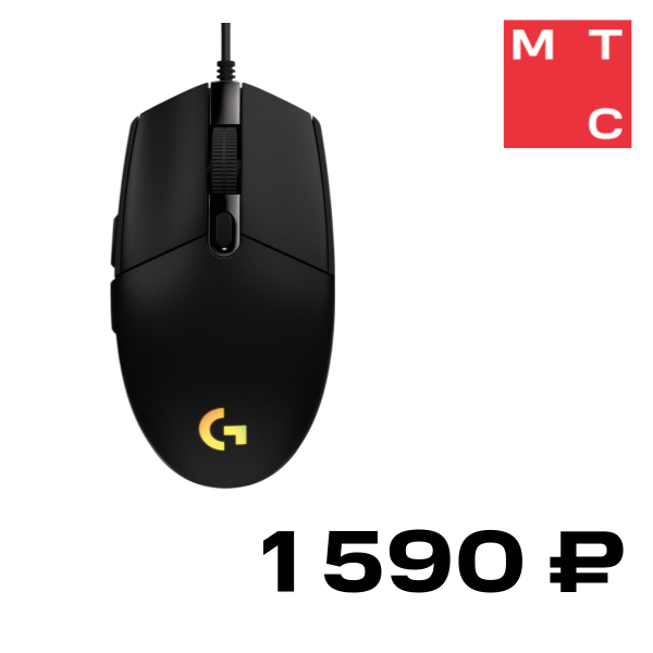 G102 LIGHTSYNC проводная Черная
G102 LIGHTSYNC проводная Черная