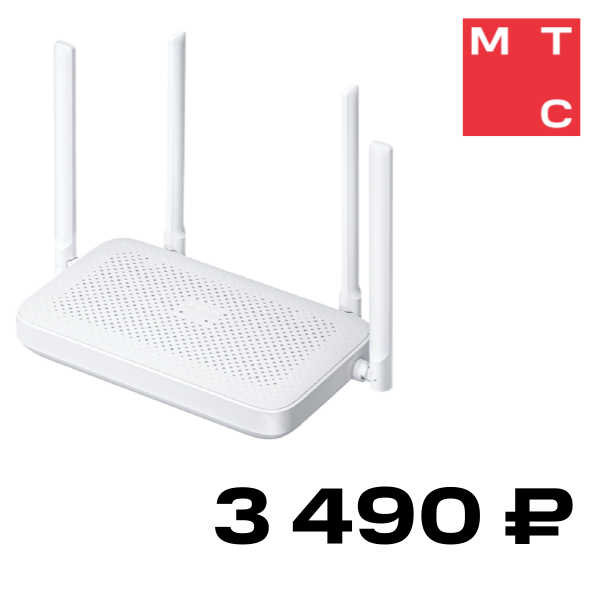 Роутер Xiaomi, Router AX1500 RU Белый
Роутер Xiaomi, Router AX1500 RU Белый