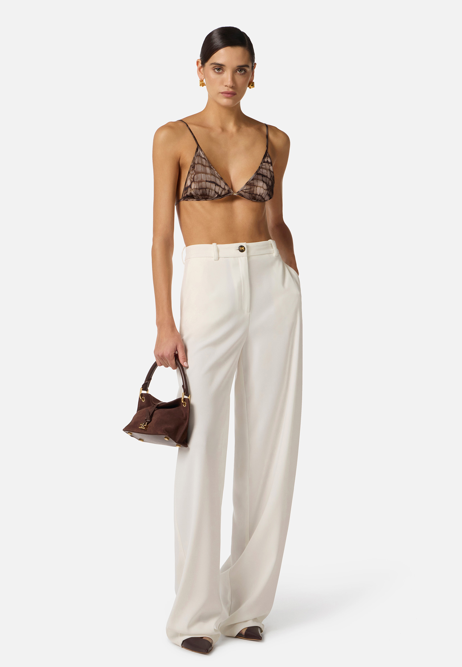 Брюки ELISABETTA FRANCHI, Белый, Белый
Брюки ELISABETTA FRANCHI, Белый, Белый