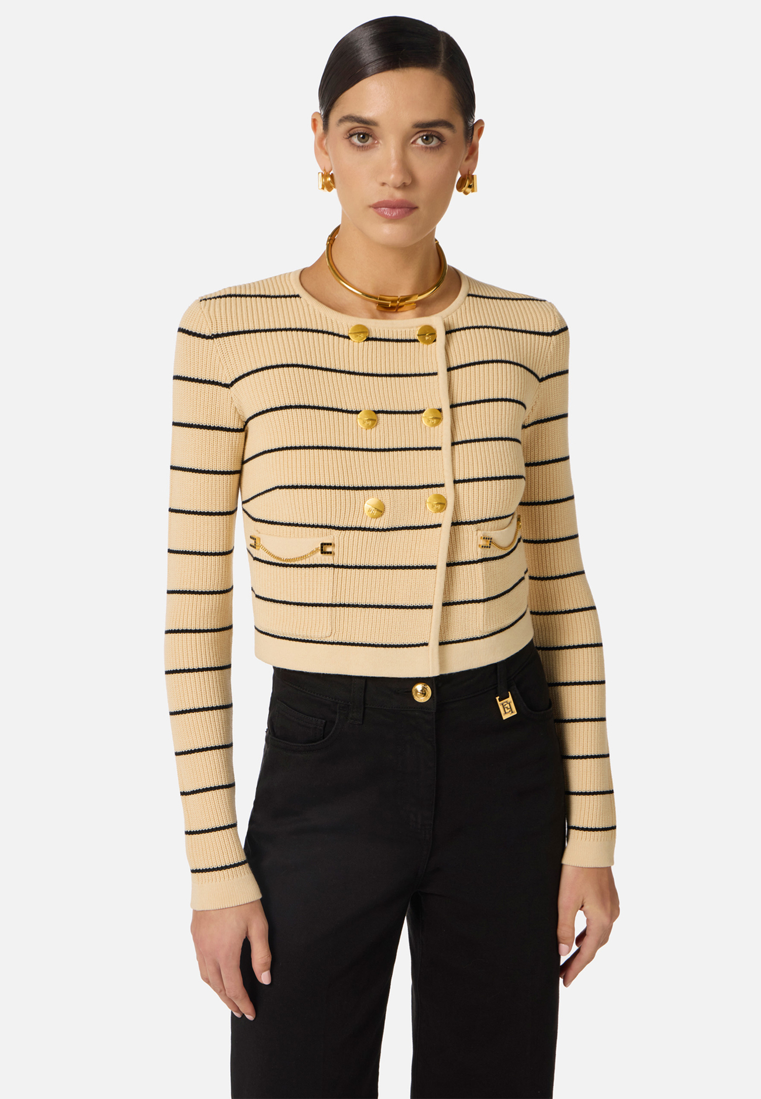 Кардиган ELISABETTA FRANCHI, Бежевый, Бежевый
Кардиган ELISABETTA FRANCHI, Бежевый, Бежевый