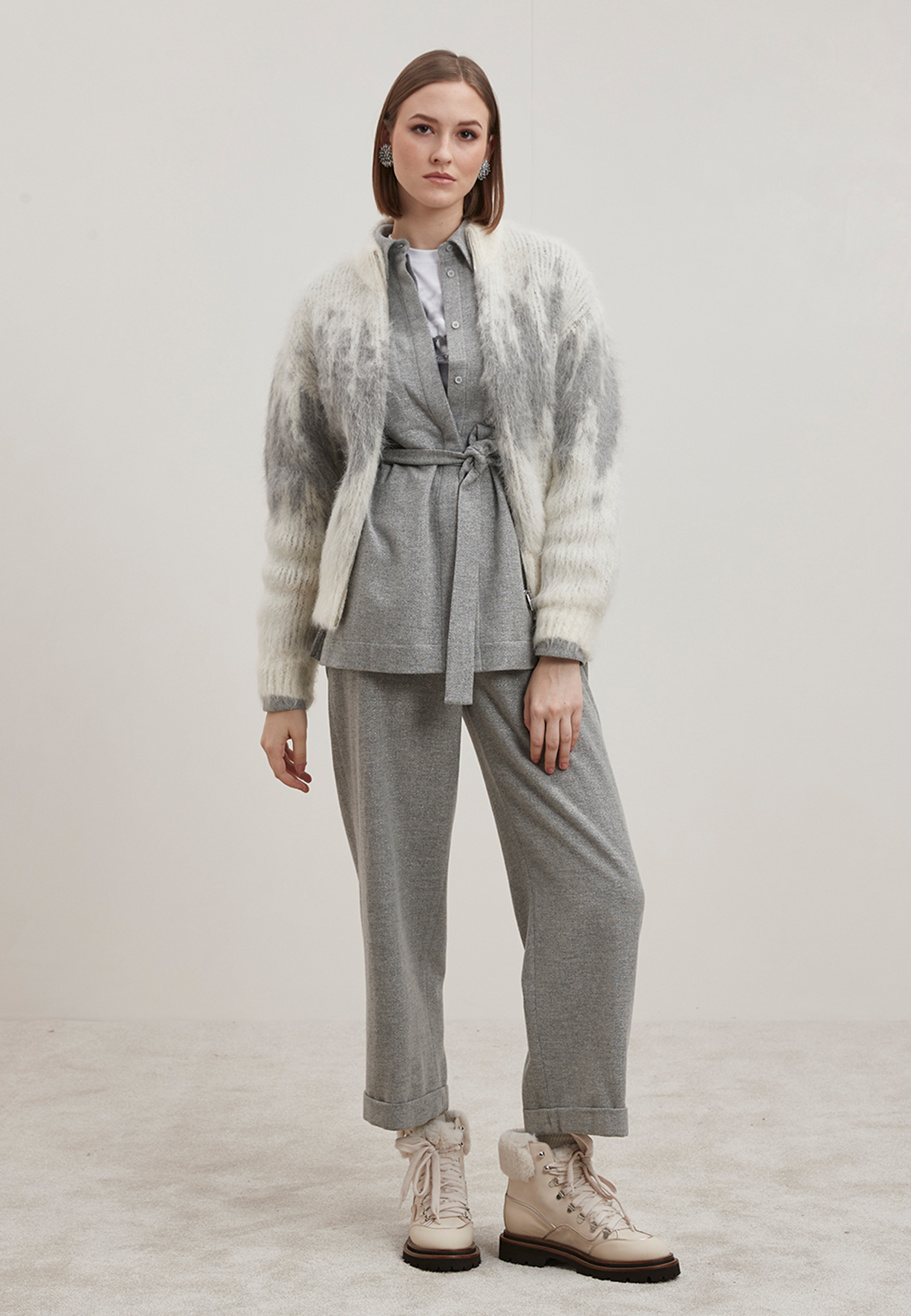 Рубашка PESERICO, Серый, Серый
Рубашка PESERICO, Серый, Серый