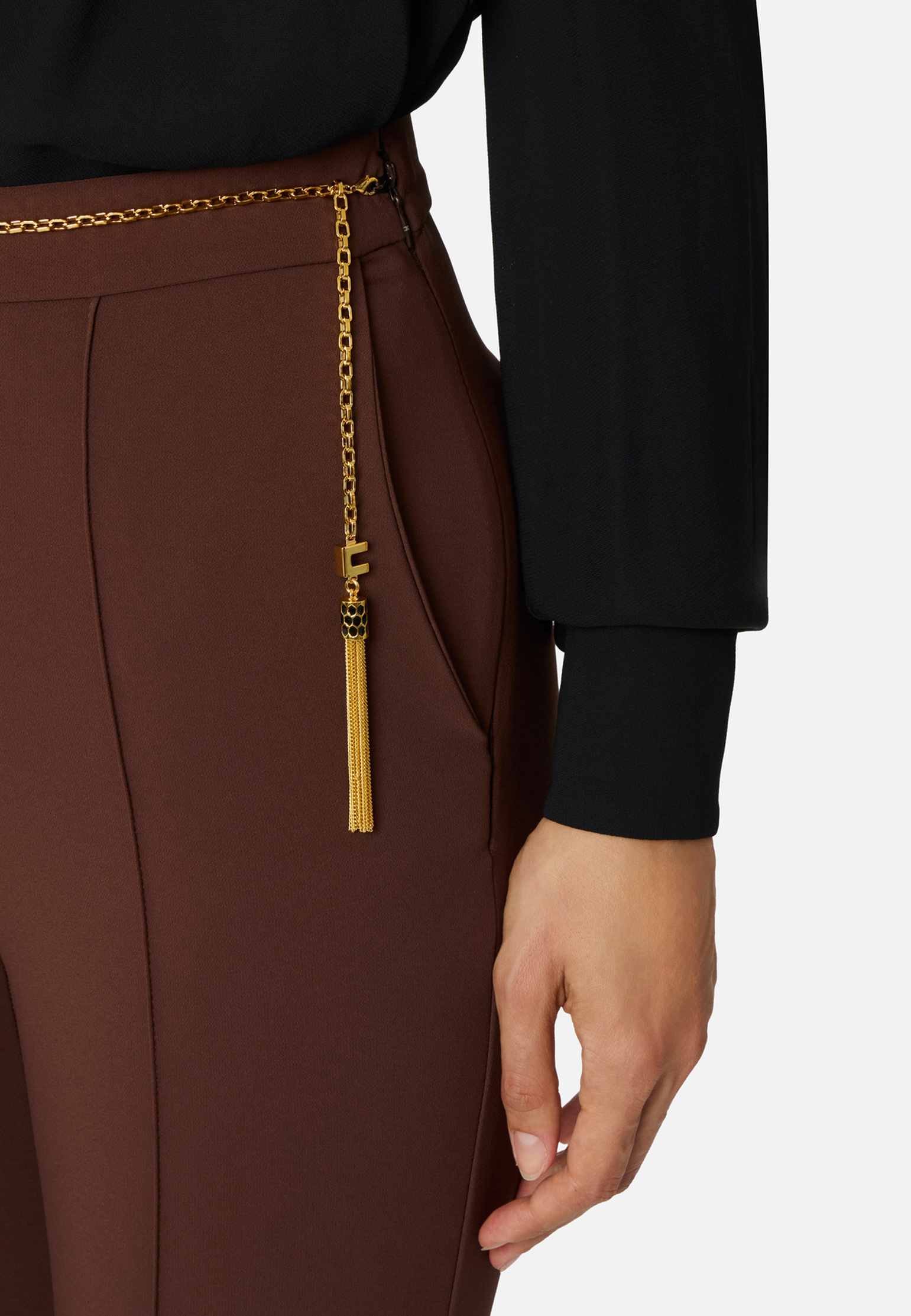 Брюки ELISABETTA FRANCHI, Коричневый, Коричневый
Брюки ELISABETTA FRANCHI, Коричневый, Коричневый