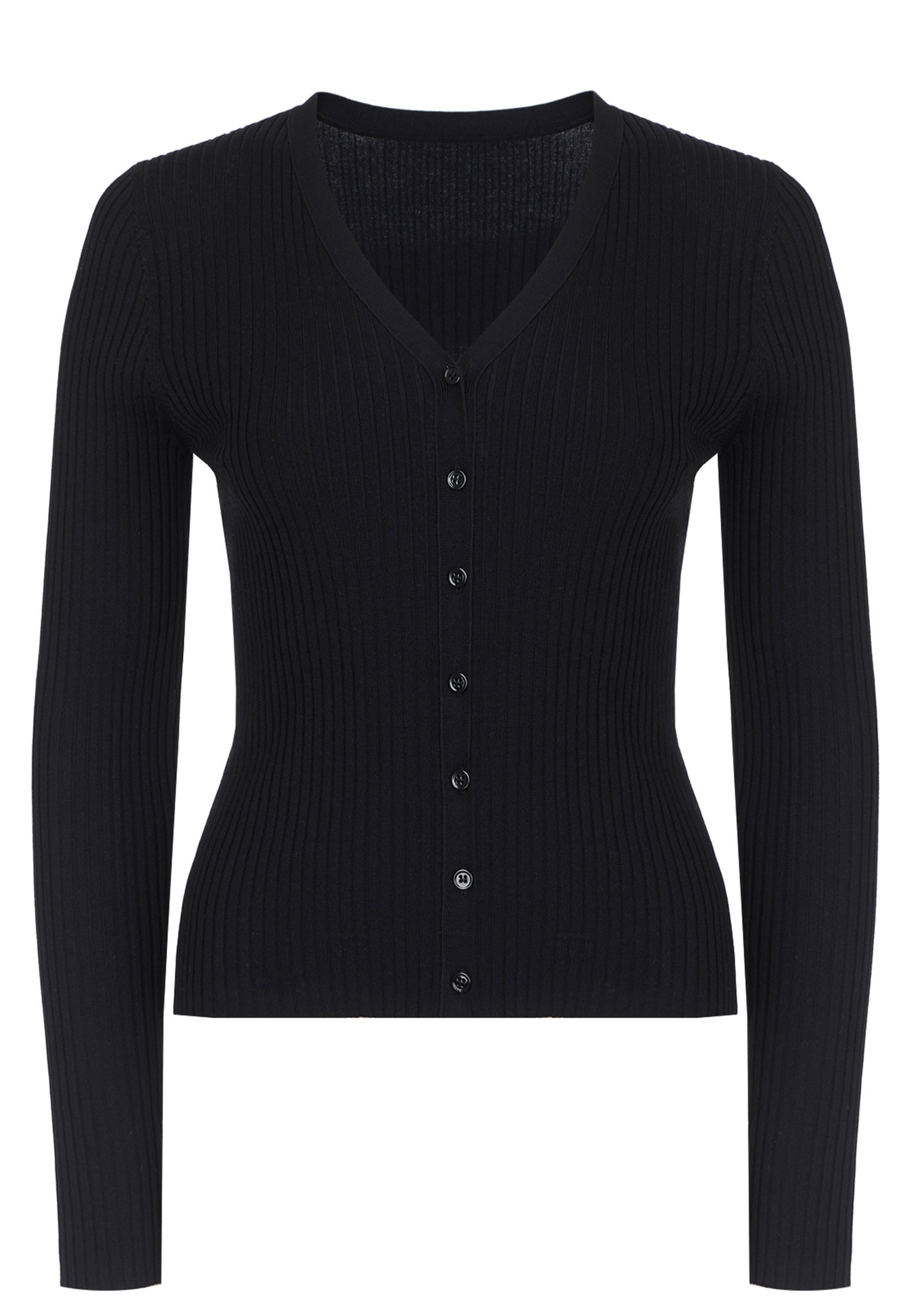 Кардиган из плотного трикотажа в рубчик AZUR, Черный, Черный
Кардиган из плотного трикотажа в рубчик AZUR, Черный, Черный