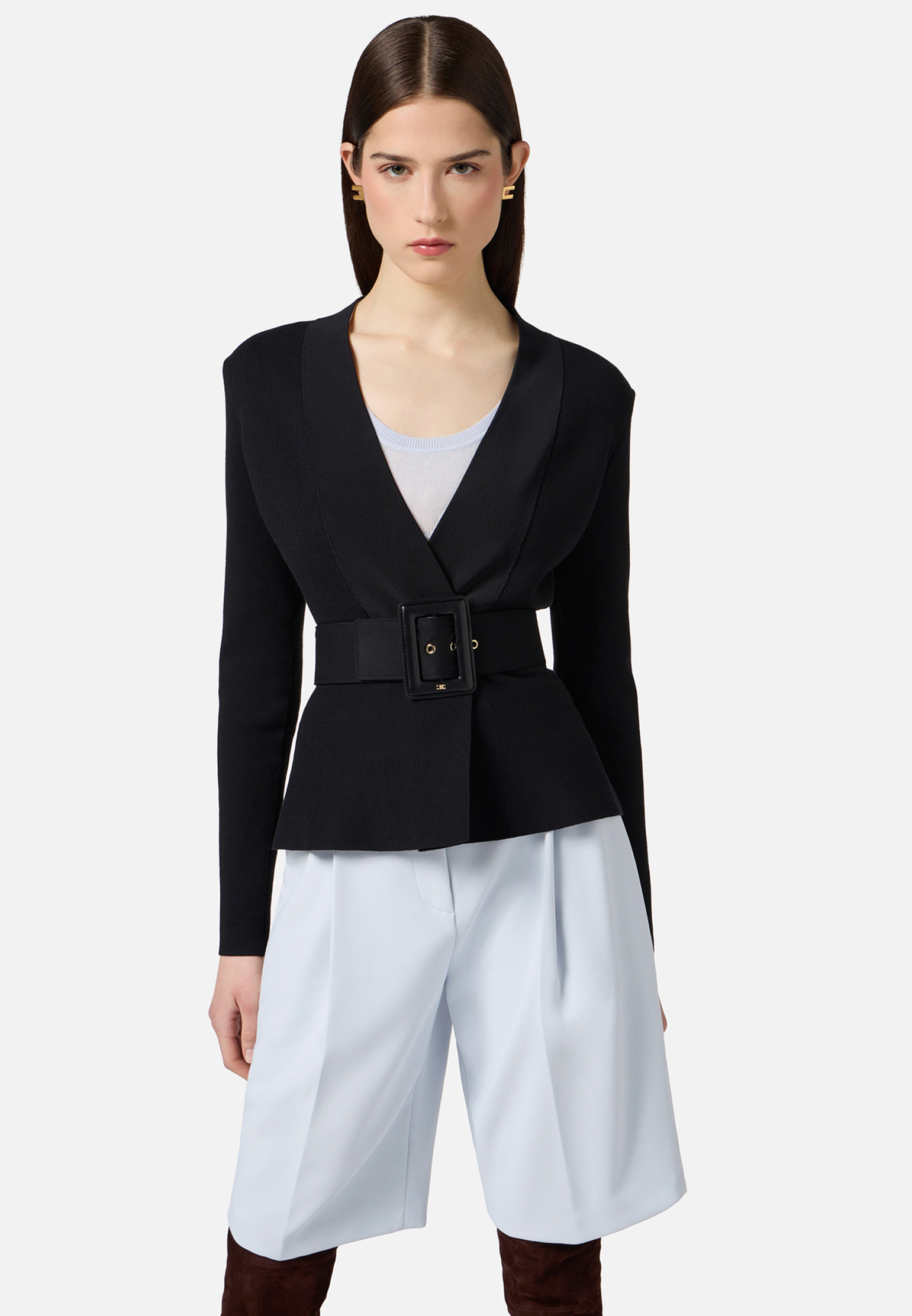 Кардиган ELISABETTA FRANCHI, Черный, Черный
Кардиган ELISABETTA FRANCHI, Черный, Черный