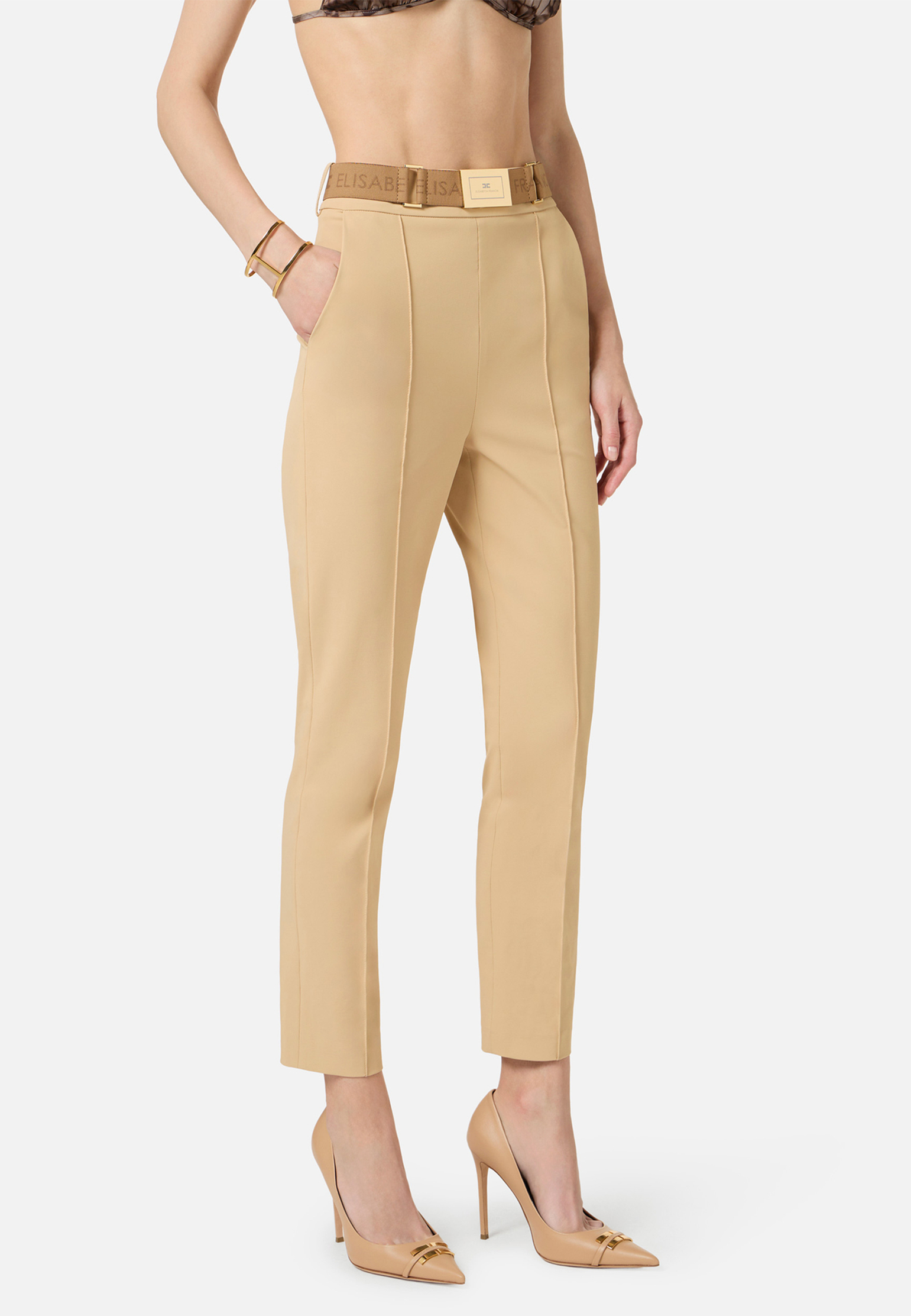 Брюки ELISABETTA FRANCHI, Бежевый, Бежевый
Брюки ELISABETTA FRANCHI, Бежевый, Бежевый