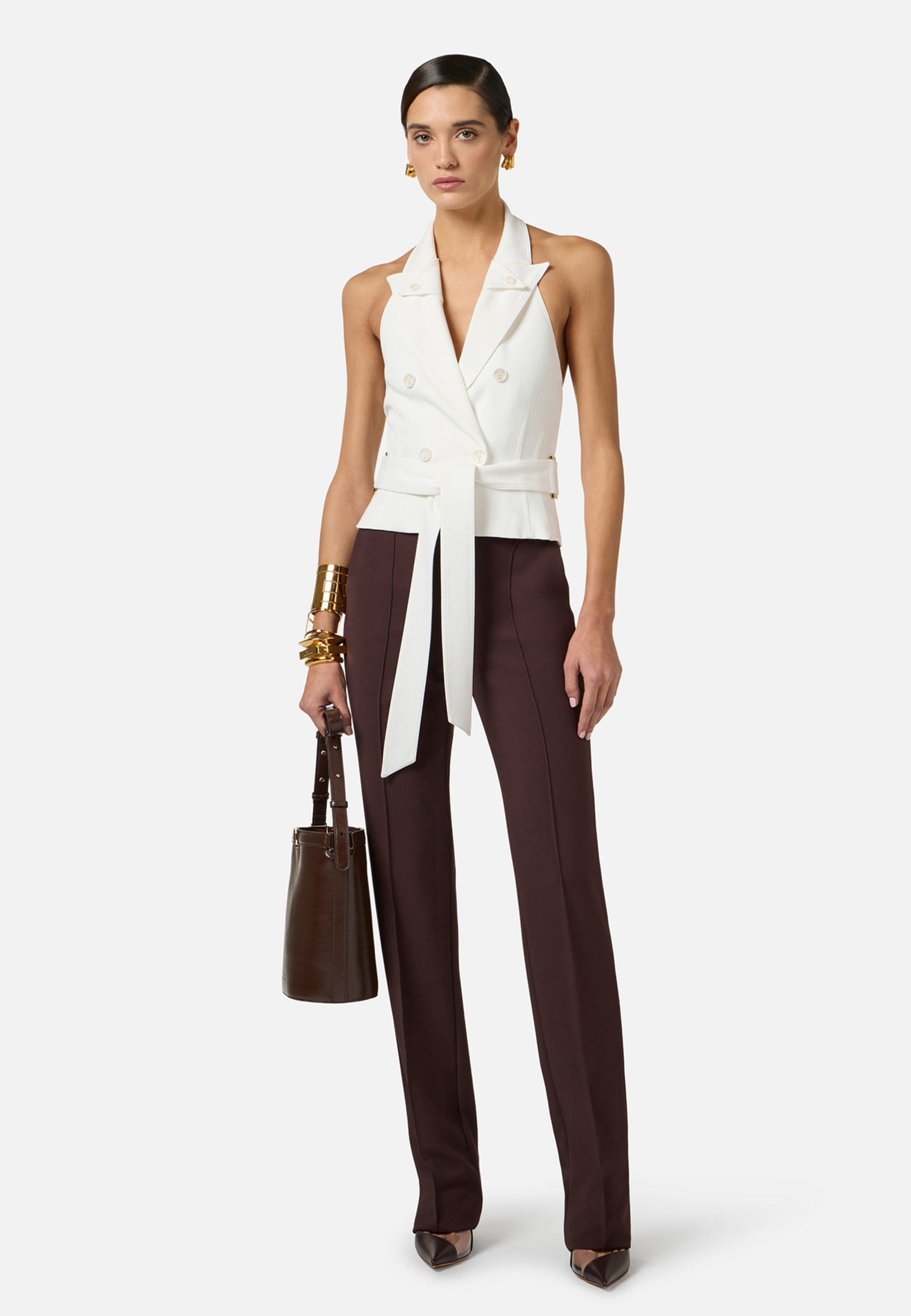 Брюки ELISABETTA FRANCHI, Коричневый, Коричневый
Брюки ELISABETTA FRANCHI, Коричневый, Коричневый