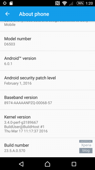 Sony Xperia Z2, Z3  Z3 Compact   Android Marshmallow