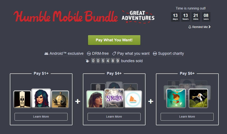 Humble Mobile Bundle: Great Adventures