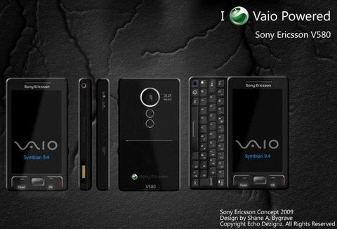 Sony Ericsson V580:  VAIO c QWERTY-
