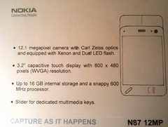 Nokia N87 12MP