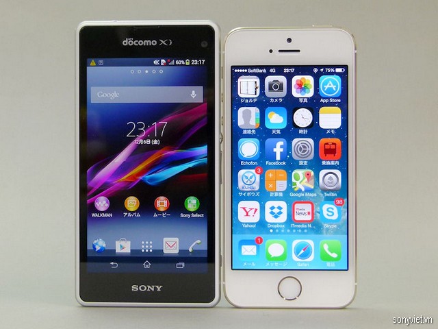   Sony Xperia Z1  iPhone 5S  