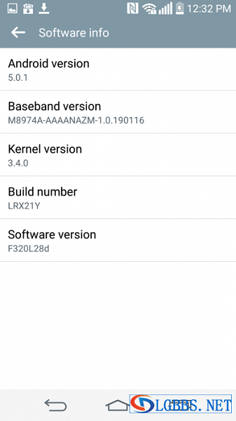    Android 5.0.1  LG G2  