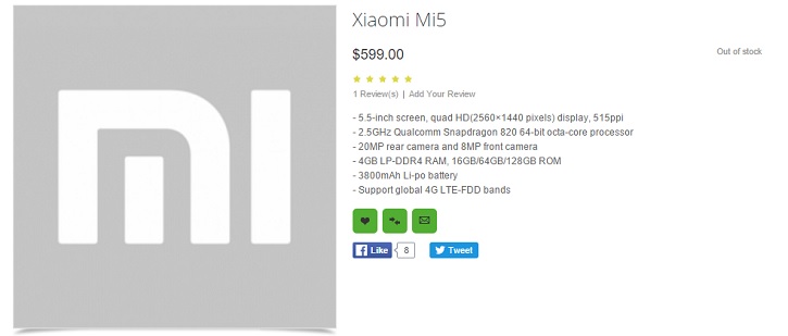 Xiaomi Mi5:       -