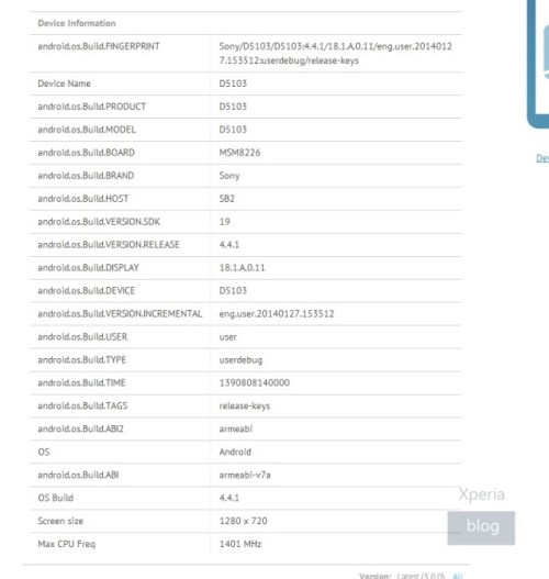 Sony Xperia D5103    GFXBench ()