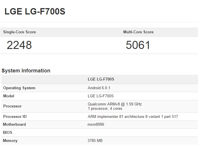 Geekbench    LG G5