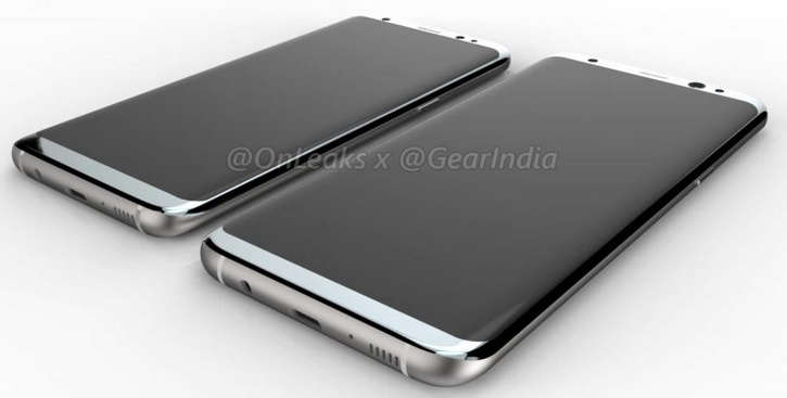 3D- Samsung Galaxy S8  Galaxy S8 Plus  OnLeaks