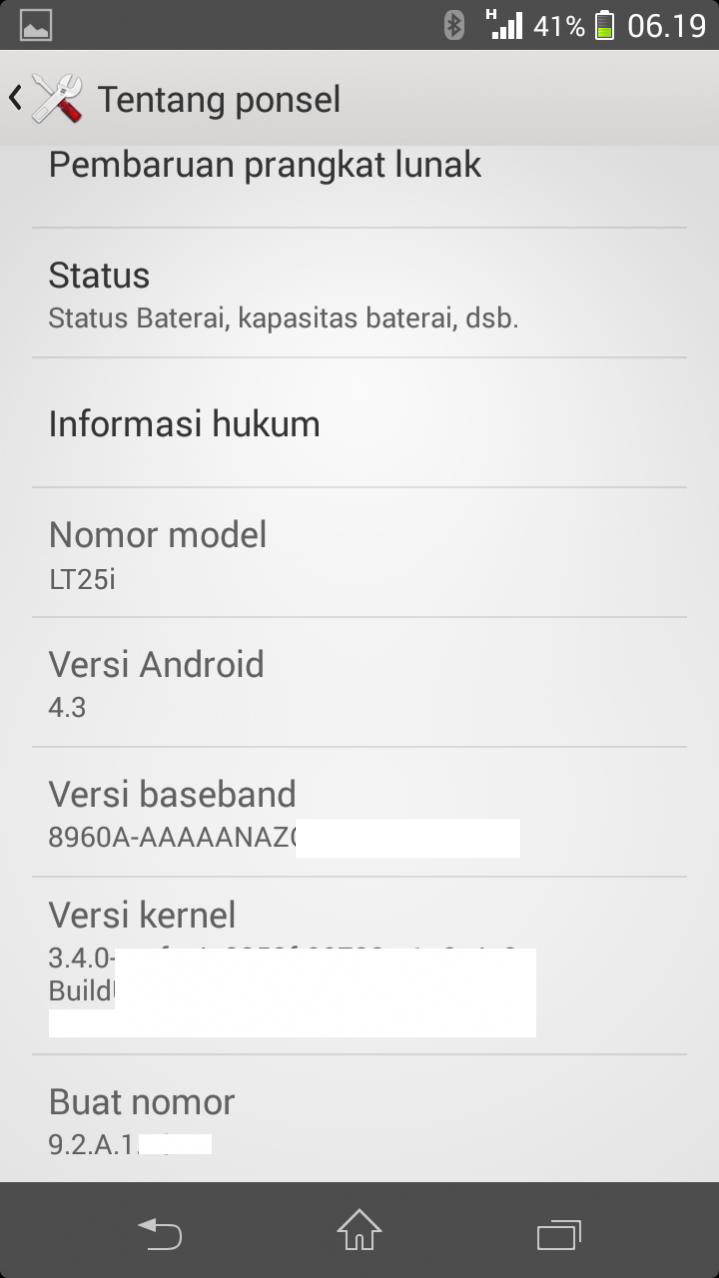  Android 4.3 Jelly Bean  Sony Xperia V