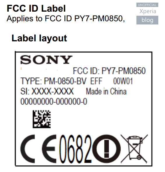 Sony Xperia Z4    FCC