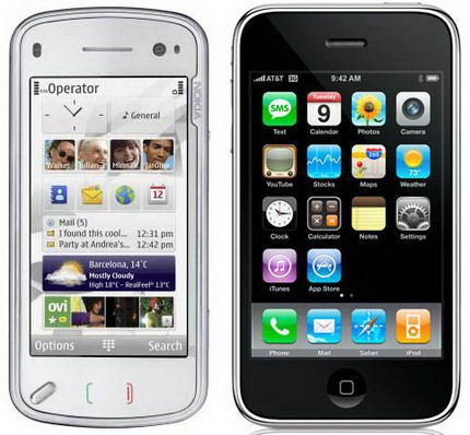 Nokia N97  iPhone 3GS