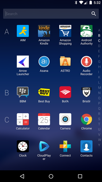Microsoft  Arrow Launcher  Android