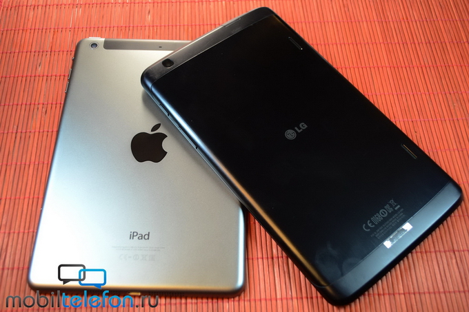 - iPad mini Retina  LG G Pad 8.3