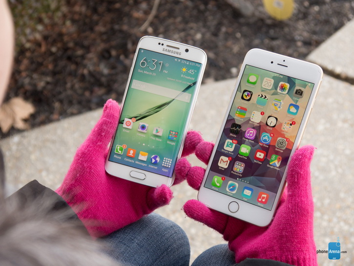 Galaxy S6 Edge Plus:   iPhone 6 Plus 