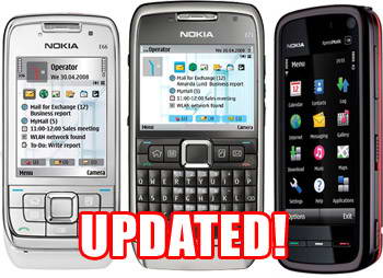 Обновления Для Nokia E66, E71 И 5800 XpressMusic