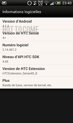 HTC One SV  Android 4.1.2