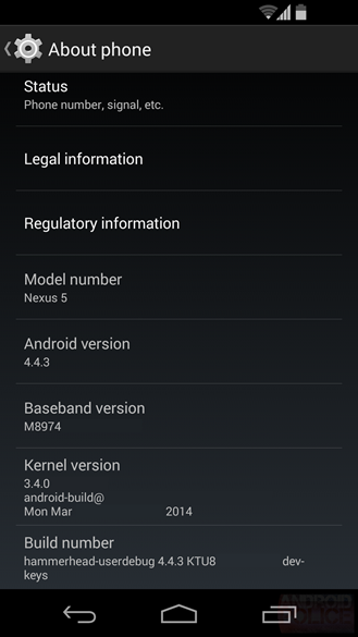    Android 4.4.3 KitKat