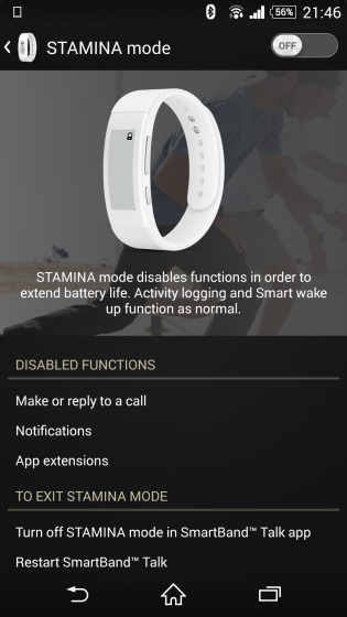 Sony SmartBand Talk   STAMINA   