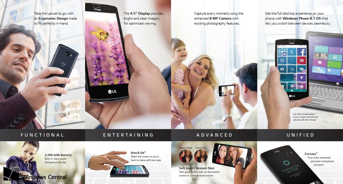 LG Lancet     Nexus 5   Windows Phone