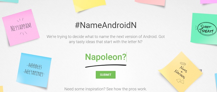 Narshmallow?  Google    Android N  