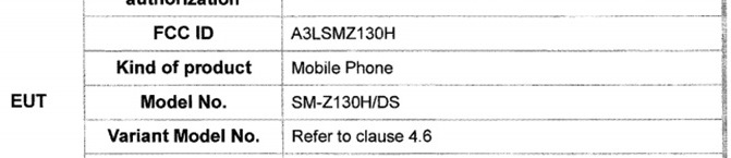  Samsung Z130H/DS  Tizen   FCC