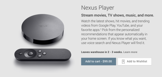 Google Nexus 9  Nexus Player   