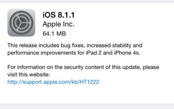 Apple   iOS 8.1.1