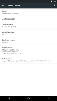Sony Xperia Z Ultra    Android Lollipop
