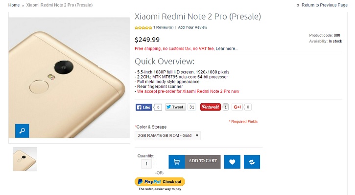 Xiaomi Redmi Note 2 Pro         ()