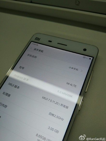 Xiaomi Mi4  Android Lollipop     Marshmallow