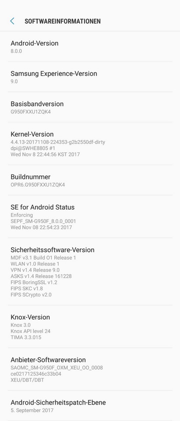 Samsung   - Android Oreo  Galaxy S8  S8+
