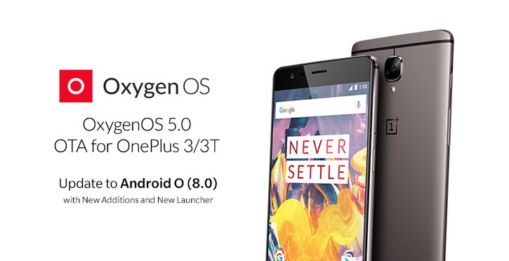 OnePlus 3  3   Android 8.0 Oreo  Oxygen OS 5.0