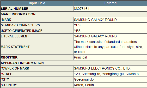 Samsung Galaxy Round      