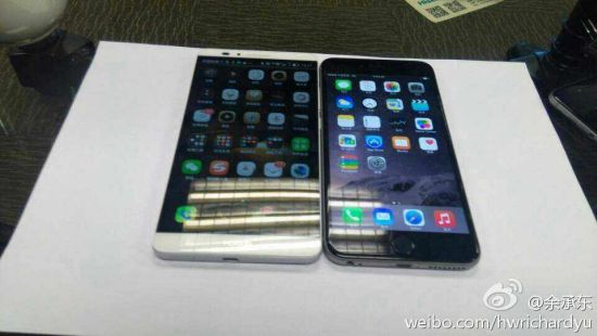 6- Huawei Ascend Mate 7  5,5- iPhone 6 Plus:  