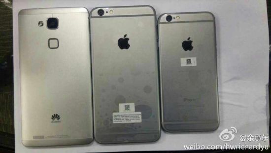6- Huawei Ascend Mate 7  5,5- iPhone 6 Plus:  