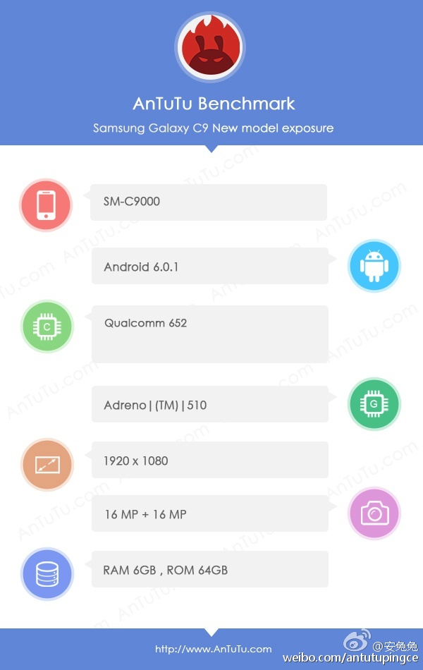 Samsung Galaxy C9  16-     