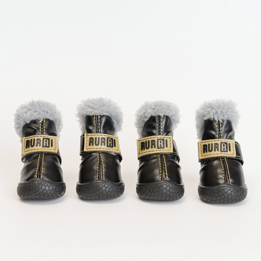 RURRI Ботинки с мехом для собак, , черный
RURRI Ботинки с мехом для собак, , черный