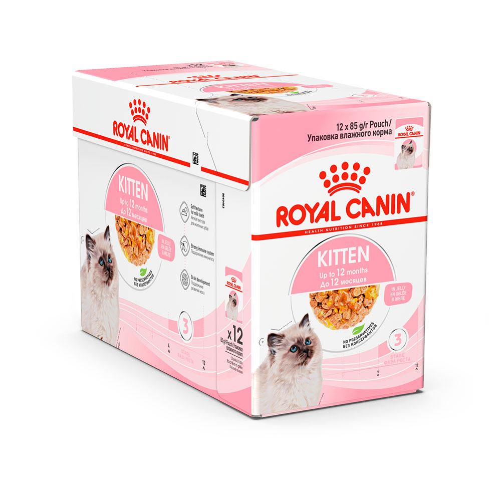Royal Canin Kitten Влажный корм (пауч) для котят от 4 до 12 месяцев, кусочки в желе, 85 гр.
Royal Canin Kitten Влажный корм (пауч) для котят от 4 до 12 месяцев, кусочки в желе, 85 гр.