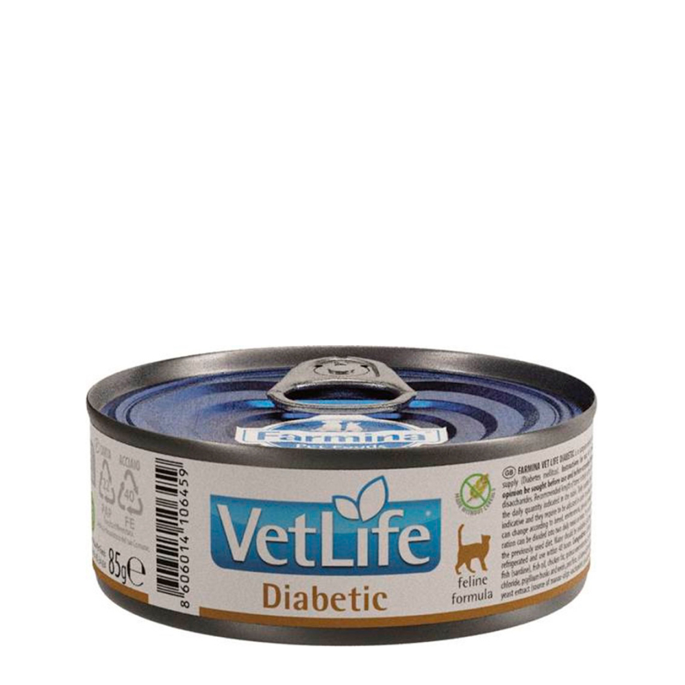 Farmina Vet Life Diabetic Влажный корм (консервы) для кошек при сахарном диабете, 85 гр.
Farmina Vet Life Diabetic Влажный корм (консервы) для кошек при сахарном диабете, 85 гр.